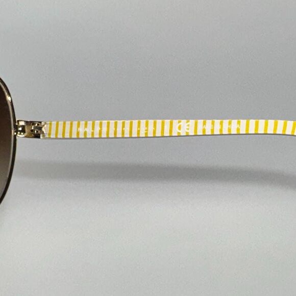NEW Ladies Y2K Polo Ralph Lauren Oversized Sunglasses RA4103 Gold/Brown 65/14